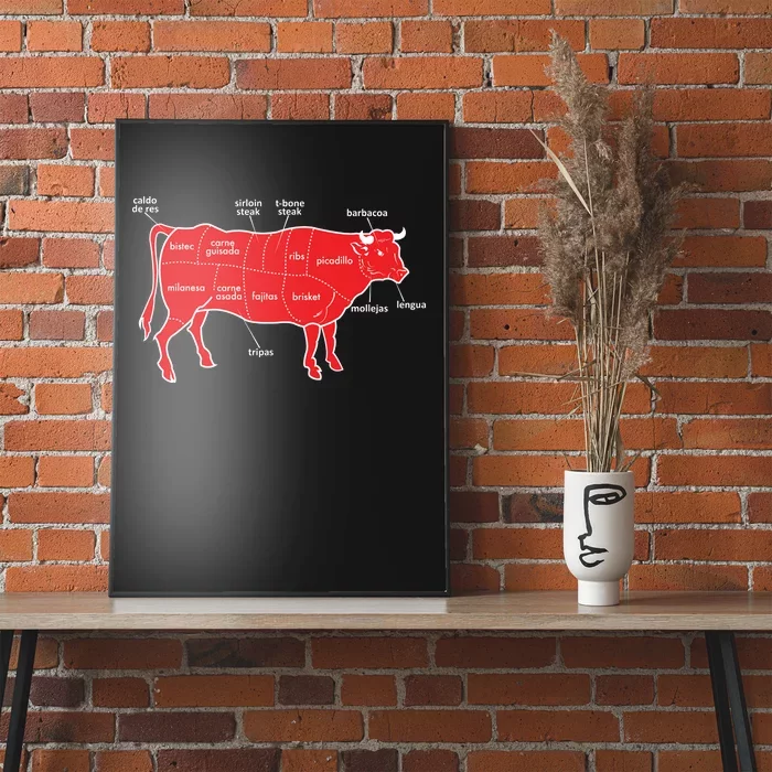 Tex Mex Cow Poster