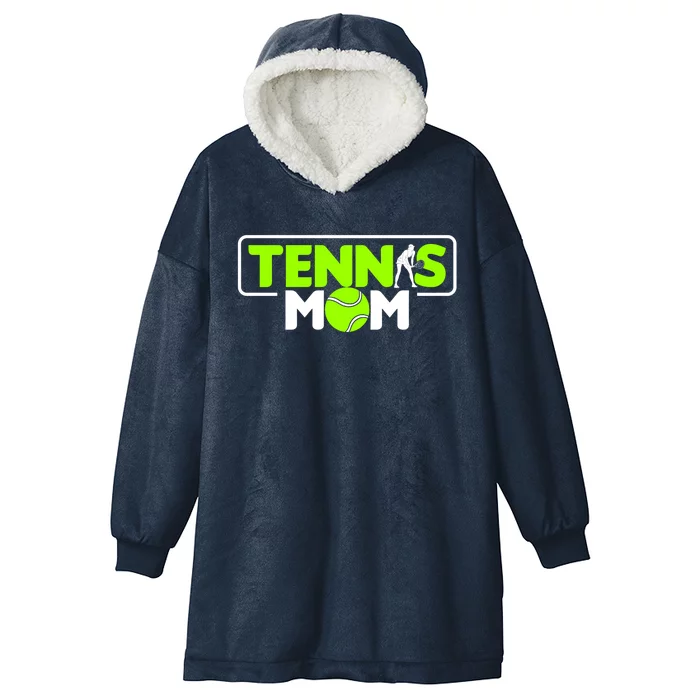 Tennis Mom Cute Gift Hooded Wearable Blanket