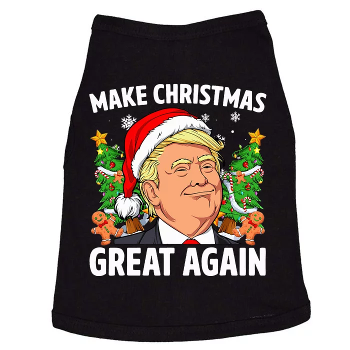 Trump Make Christmas Great Again Ugly Christmas Sweaters Doggie Tank