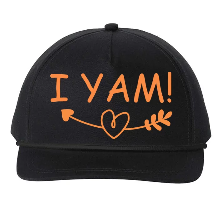 Thanksgiving Matching Couples She's My Sweet Potato I Yam Snapback Five-Panel Rope Hat