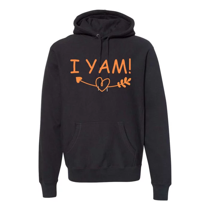 Thanksgiving Matching Couples She's My Sweet Potato I Yam Premium Hoodie