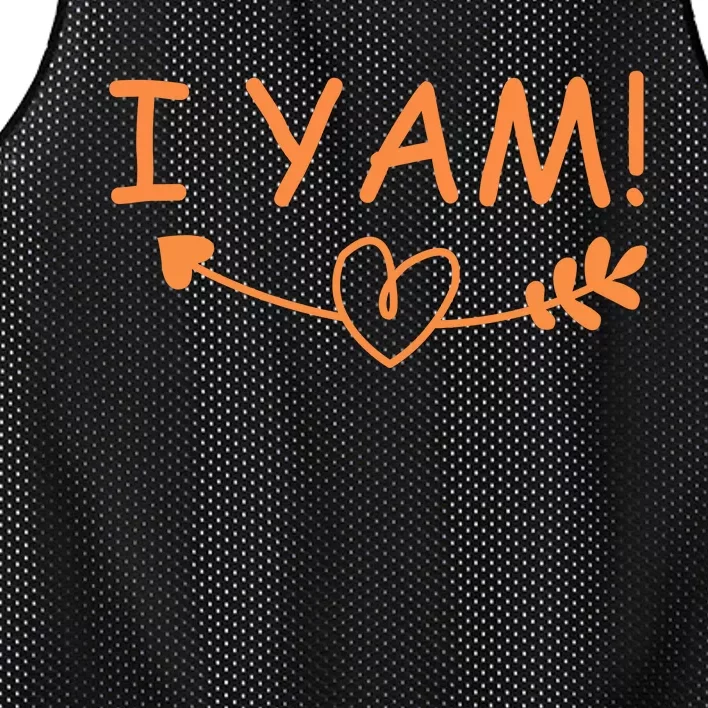 Thanksgiving Matching Couples She's My Sweet Potato I Yam Mesh Reversible Basketball Jersey Tank