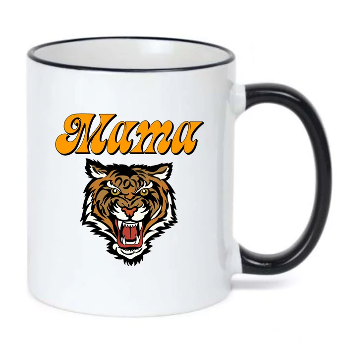 Tiger Mama Cheer Mom Retro MotherS Day Cute Gift Black Color Changing Mug