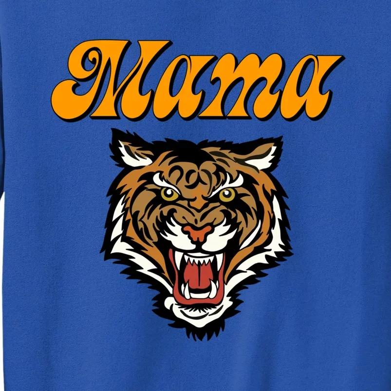 Tiger Mama Cheer Mom Retro MotherS Day Cute Gift Tall Sweatshirt