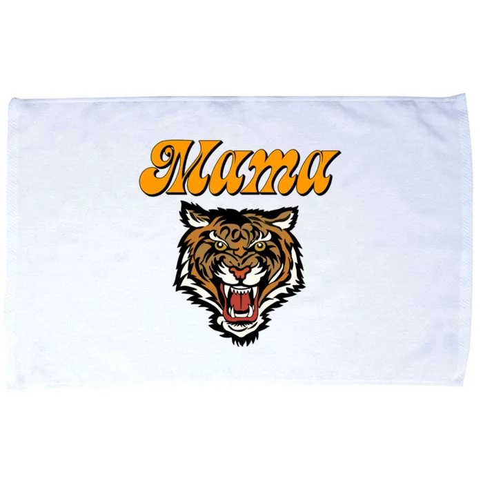 Tiger Mama Cheer Mom Retro MotherS Day Cute Gift Microfiber Hand Towel