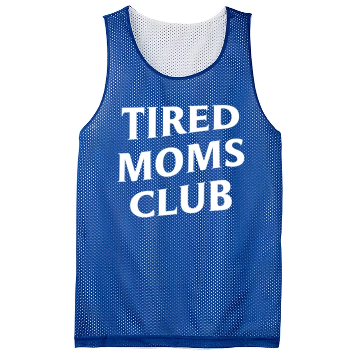 Tired Moms Club Cute Gift Mesh Reversible Basketball Jersey Tank