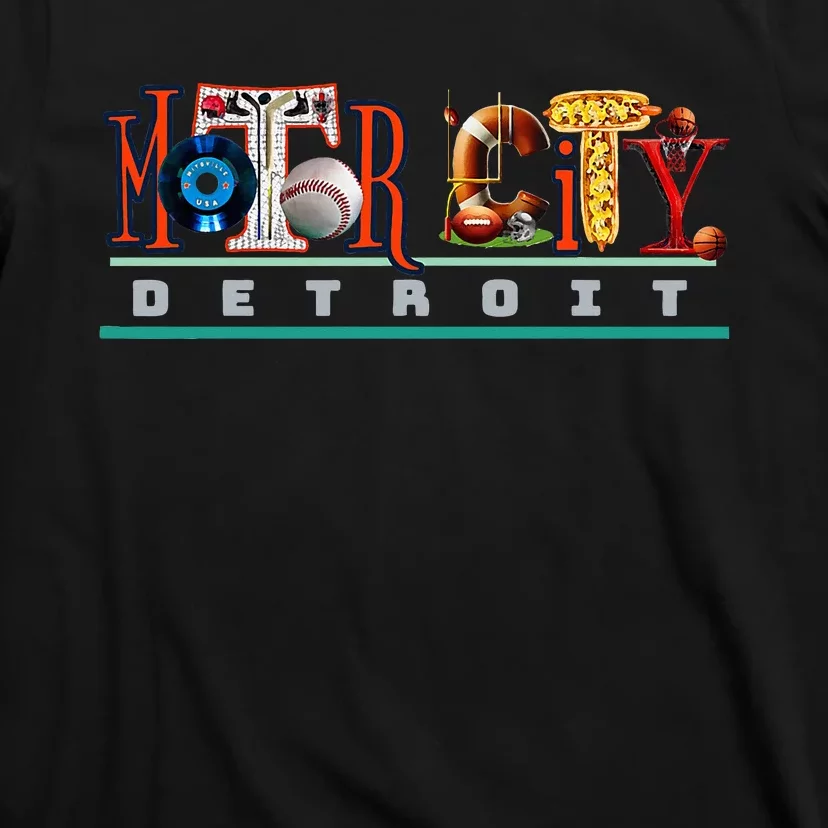 The Motor City Love A Detroit Team Fan T-Shirt