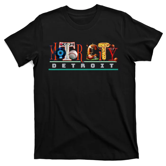 The Motor City Love A Detroit Team Fan T-Shirt