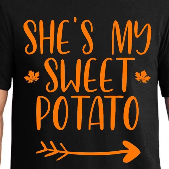 Thanksgiving Matching Couples SheS My Sweet Potato I Yam Pajama Set