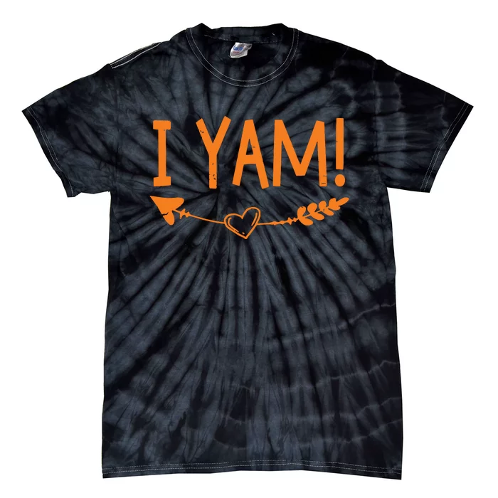 Thanksgiving Matching Couple SheS My Sweet Potato I Yam Tie-Dye T-Shirt