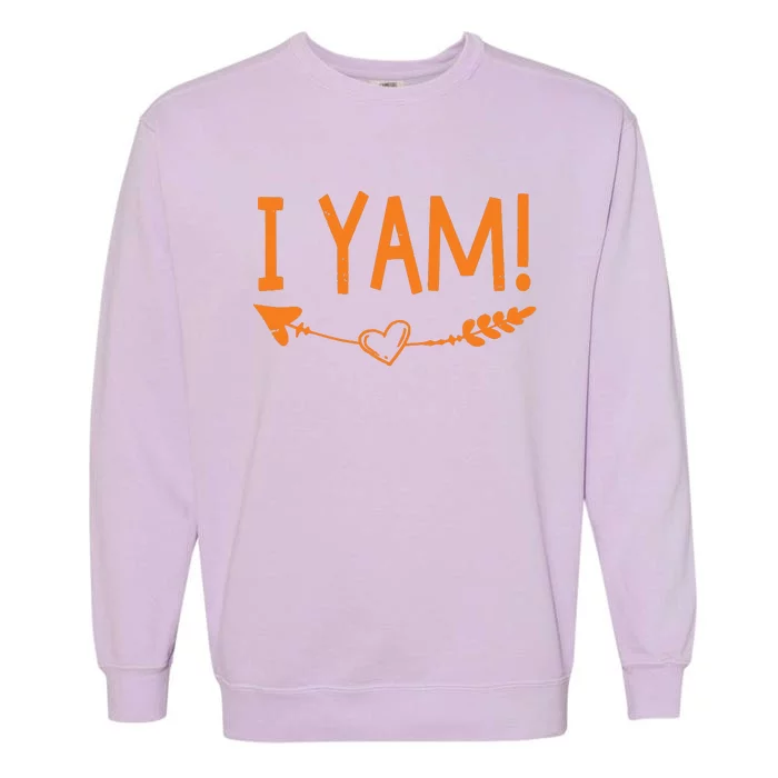 Thanksgiving Matching Couple SheS My Sweet Potato I Yam Garment-Dyed Sweatshirt