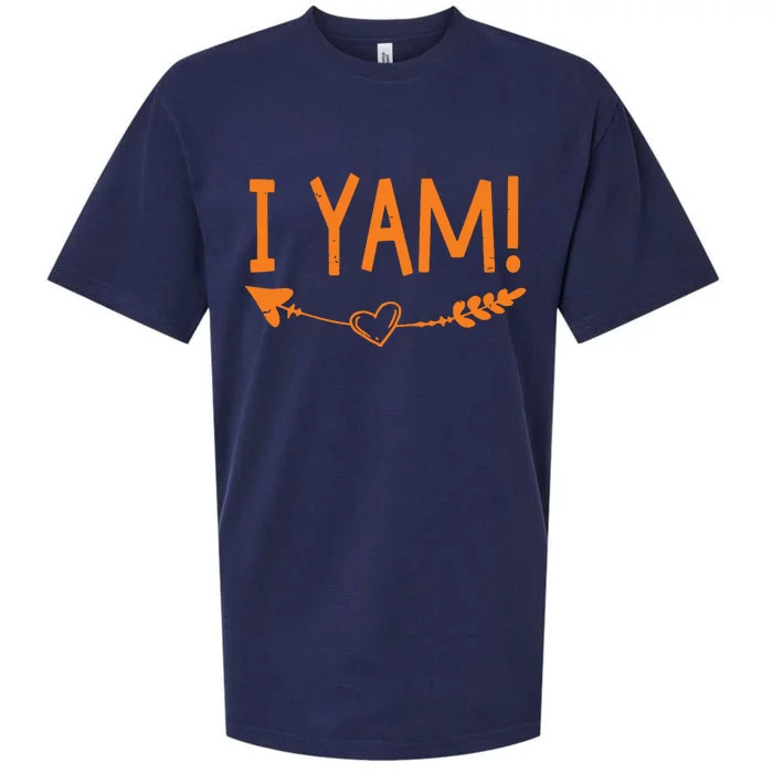 Thanksgiving Matching Couple SheS My Sweet Potato I Yam Sueded Cloud Jersey T-Shirt