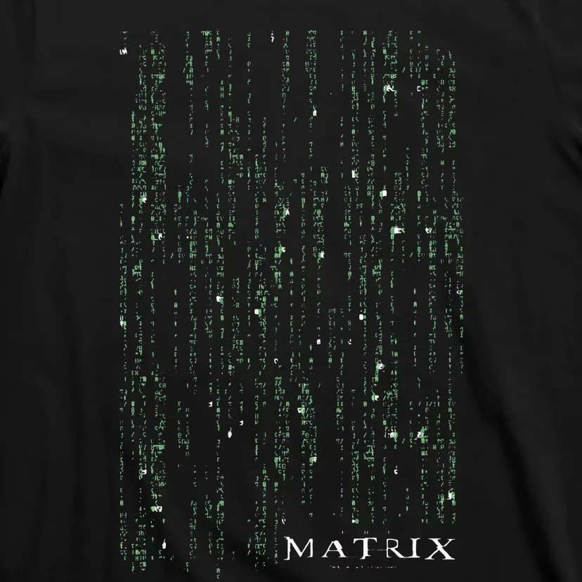 The Matrix Classic Coding Drop Poster T-Shirt