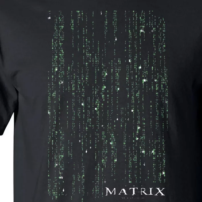 The Matrix Classic Coding Drop Poster Tall T-Shirt