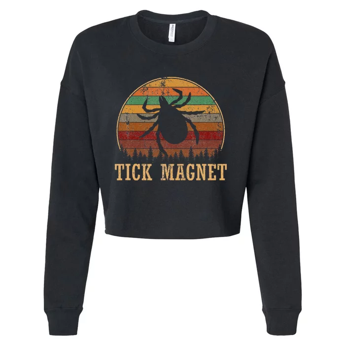 Tick Magnet Camping Tick Magnet Cropped Pullover Crew