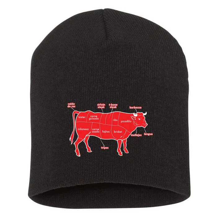 Tex Mex Cow Short Acrylic Beanie