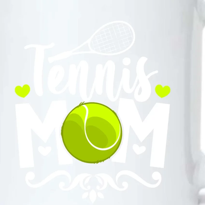 Tennis Mom Cute Gift Black Color Changing Mug