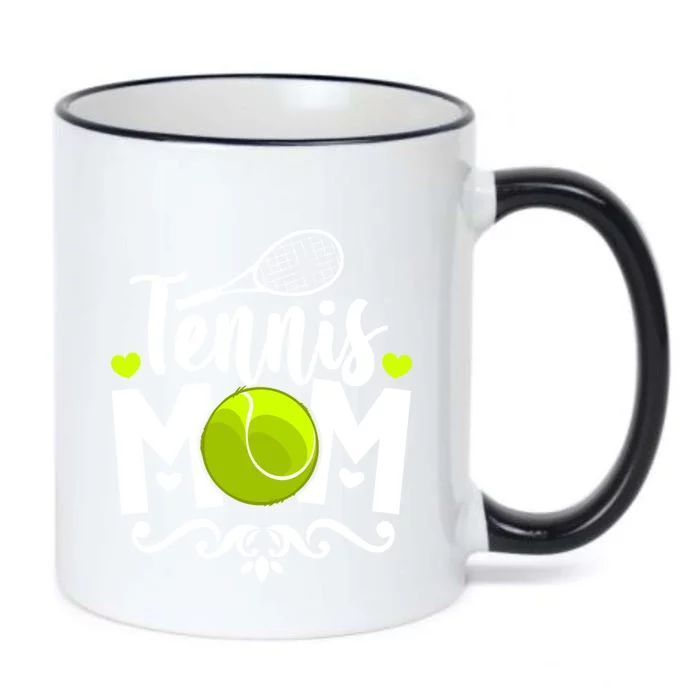 Tennis Mom Cute Gift Black Color Changing Mug