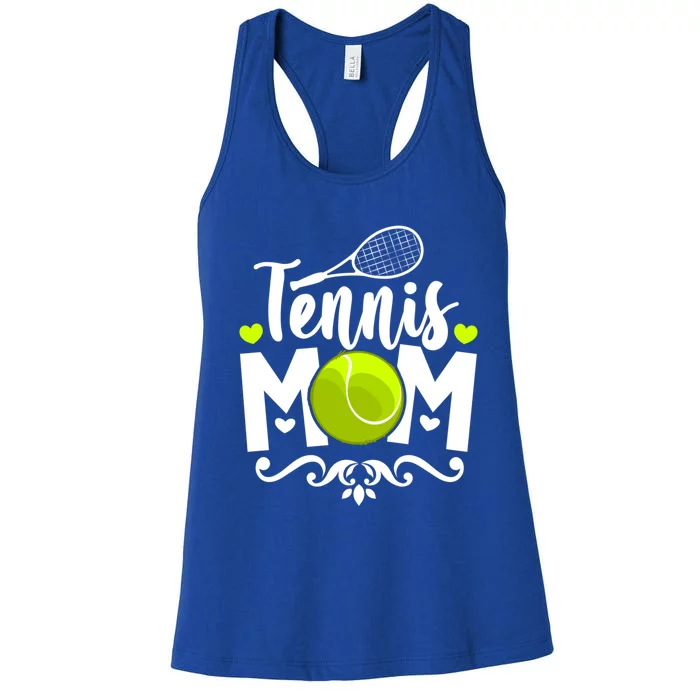 Tennis Mom Cute Gift Women's Racerback Tank