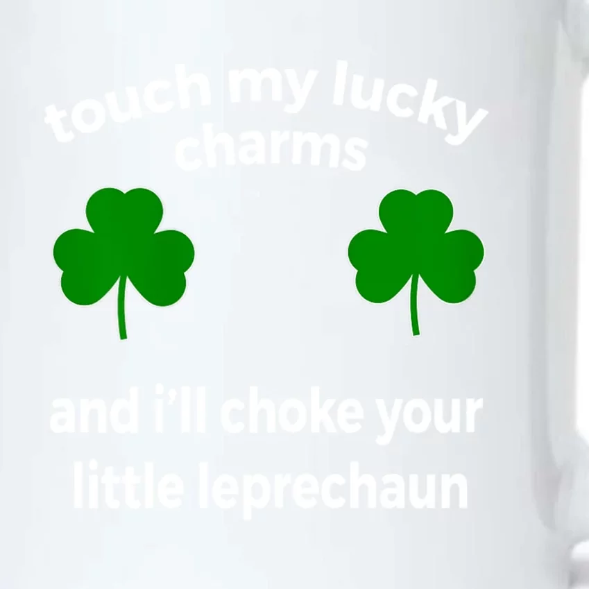 Touch My Charms Choke Your Leprechaun St Patricks Day Black Color Changing Mug