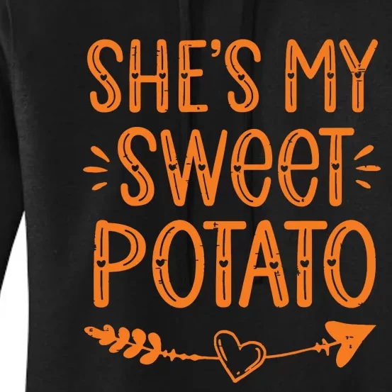 Thanksgiving Matching Couples SheS My Sweet Potato I Yam Women's Pullover Hoodie