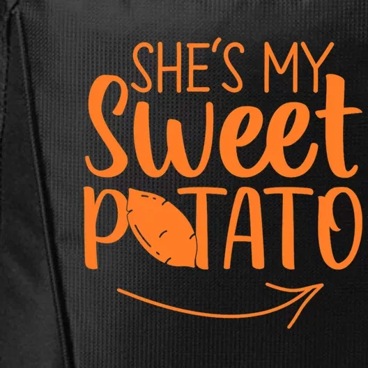 Thanksgiving Matching Couples She Is My Sweet Potato I Yam Gift City Backpack