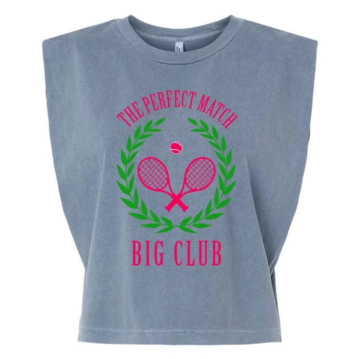 Tennis Match Club Little G Big Sorority Reveal Garment-Dyed Women's Muscle Tee