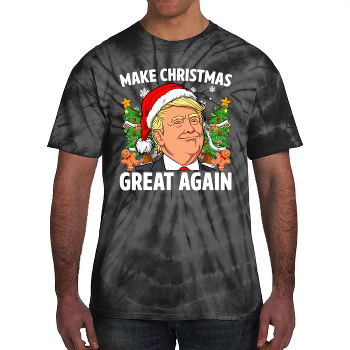 Trump Make Christmas Great Again Ugly Christmas Sweaters Tie-Dye T-Shirt