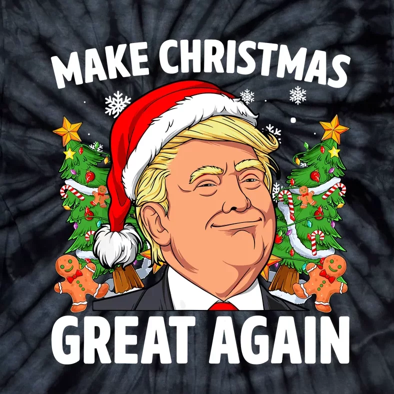 Trump Make Christmas Great Again Ugly Christmas Sweaters Tie-Dye T-Shirt