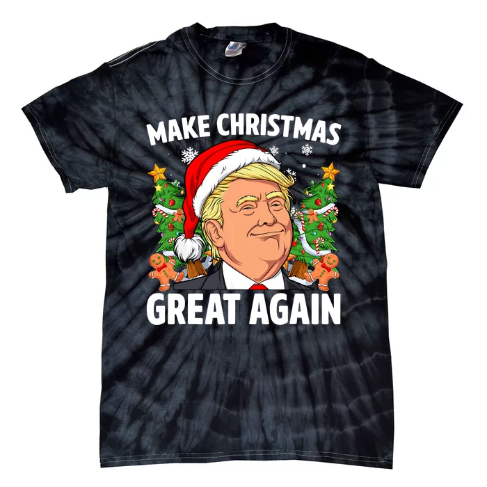 Trump Make Christmas Great Again Ugly Christmas Sweaters Tie-Dye T-Shirt