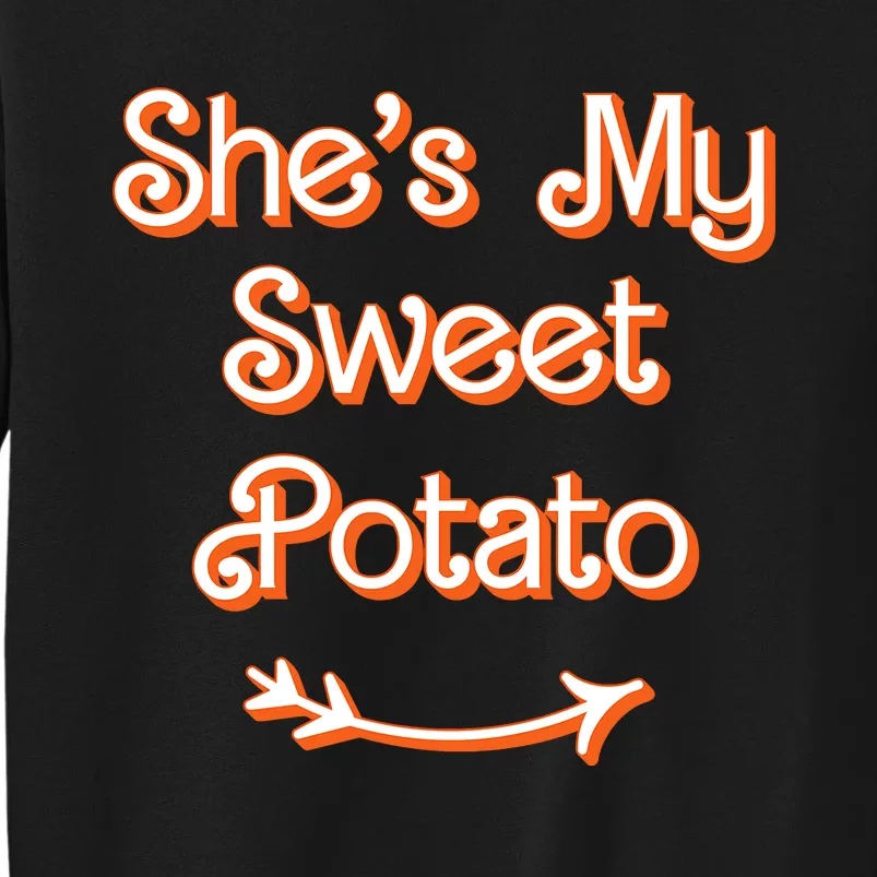 Thanksgiving Matching Couple Shes My Sweet Potato I Yam Set Sweatshirt