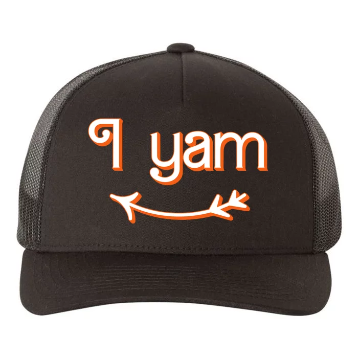 Thanksgiving Matching Couple Shes My Sweet Potato I Yam Set Yupoong Adult 5-Panel Trucker Hat