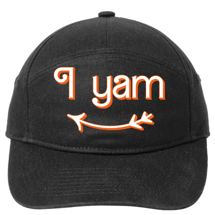 Thanksgiving Matching Couple Shes My Sweet Potato I Yam Set 7-Panel Snapback Hat