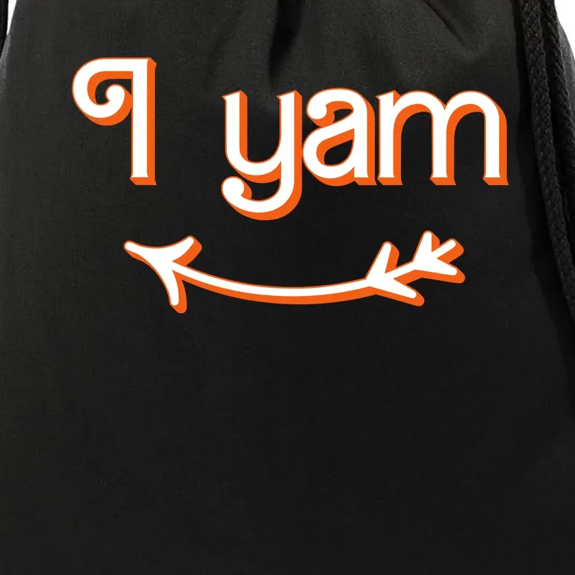 Thanksgiving Matching Couple Shes My Sweet Potato I Yam Set Drawstring Bag