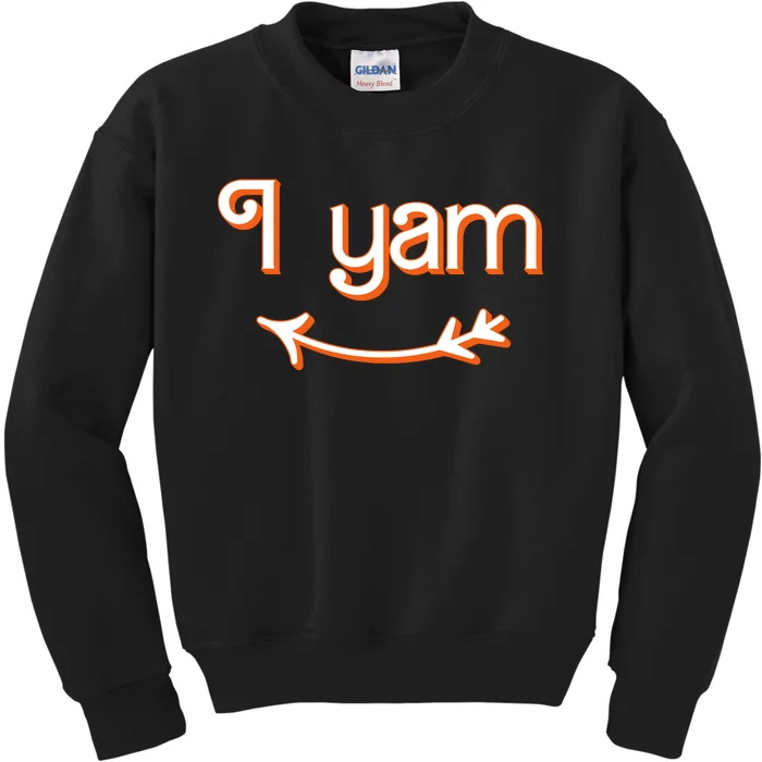 Thanksgiving Matching Couple Shes My Sweet Potato I Yam Set Kids Sweatshirt