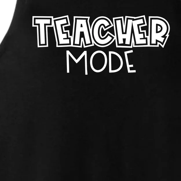 Teacher Mode Cute Back To School Ladies Tri-Blend Wicking Tank