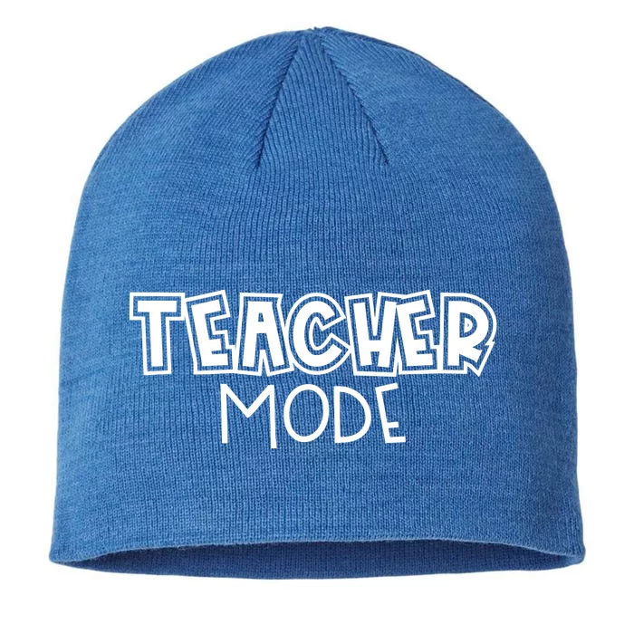 Teacher Mode Cute Back To School 8 1/2in Sustainable Knit Beanie