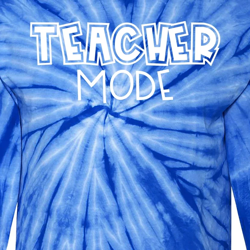 Teacher Mode Cute Back To School Tie-Dye Long Sleeve Shirt