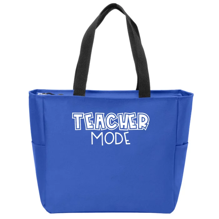 Teacher Mode Cute Back To School Zip Tote Bag