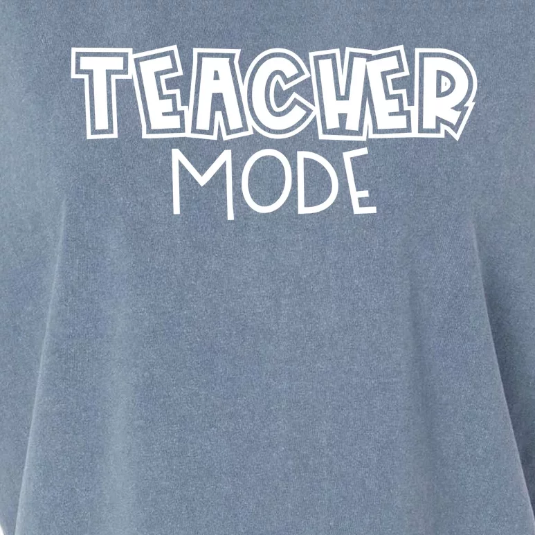 Teacher Mode Cute Back To School Garment-Dyed Women's Muscle Tee