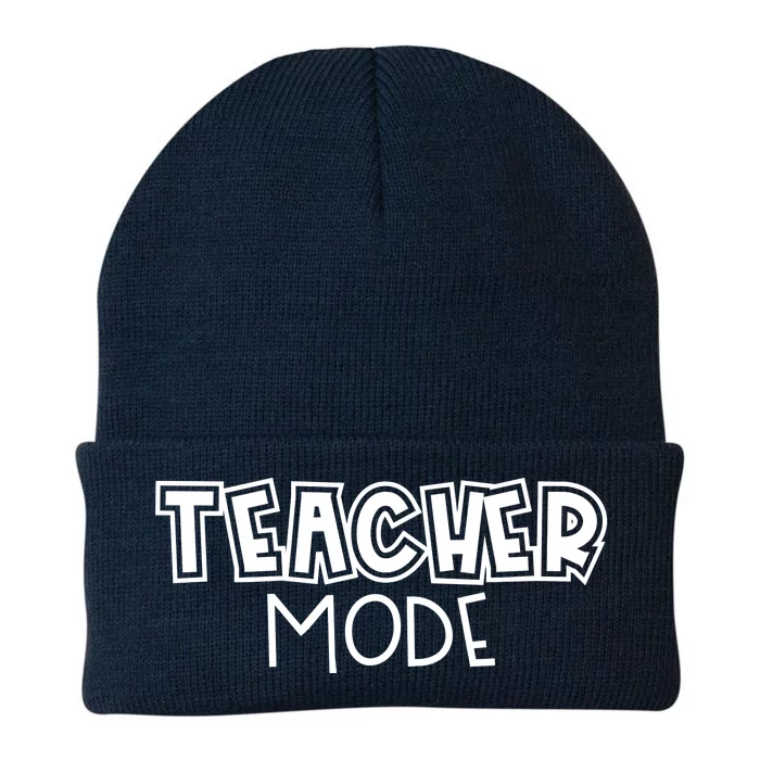 Teacher Mode Cute Back To School Knit Cap Winter Beanie