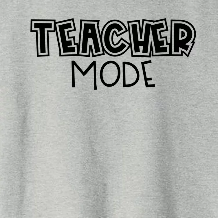 Teacher Mode Cute Back To School Women's Crop Top Tee