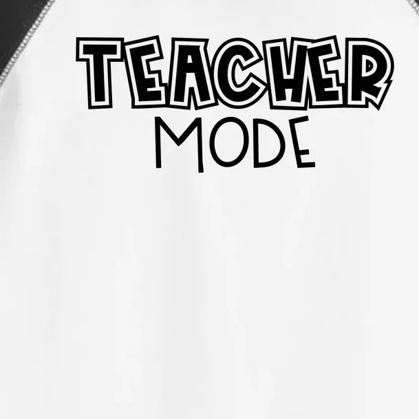 Teacher Mode Cute Back To School Toddler Fine Jersey T-Shirt