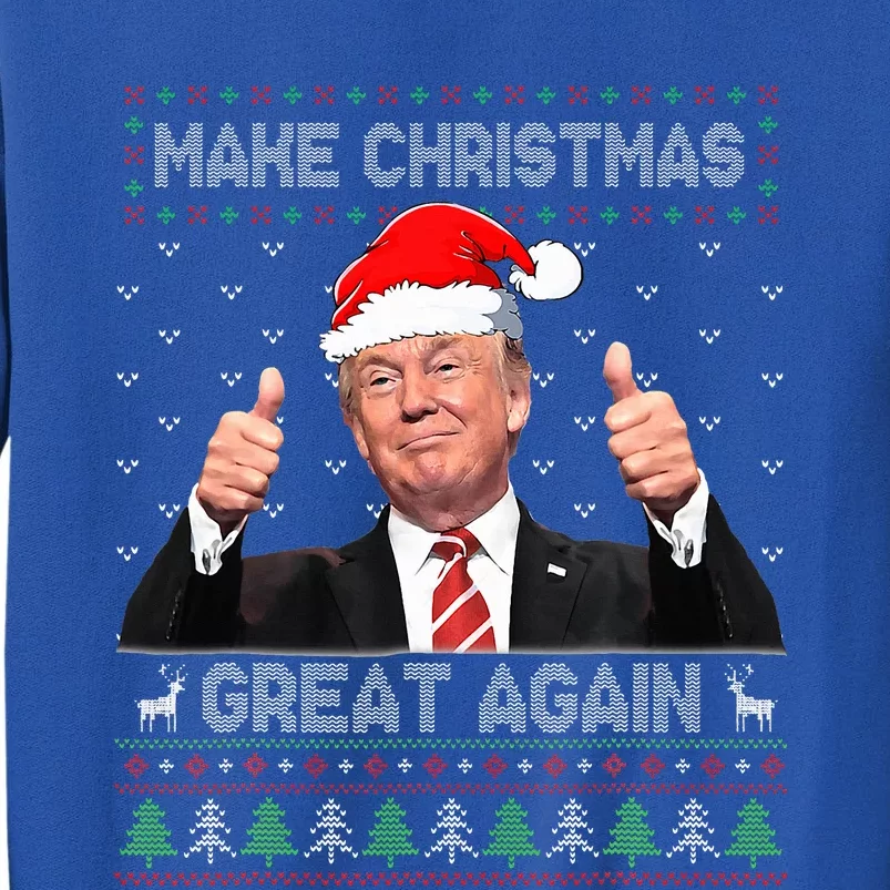 Trump Make Christmas Great Again Ugly Sweater Tall Sweatshirt