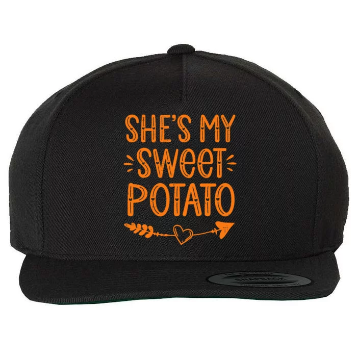 Thanksgiving Matching Couples SheS My Sweet Potato I Yam Wool Snapback Cap