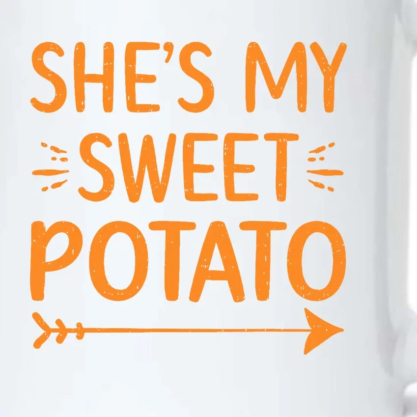 Thanksgiving Matching Couple She's My Sweet Potato I Yam Set Black Color Changing Mug