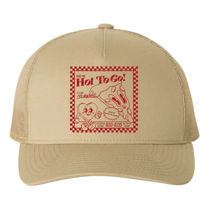 The Midwest Call Me Hot Pizza Hot To Go Gift Yupoong Adult 5-Panel Trucker Hat