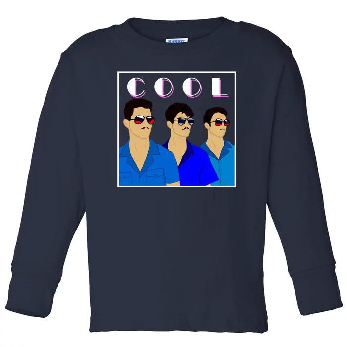 Three Migos Cool Mafia Gangster Toddler Long Sleeve Shirt