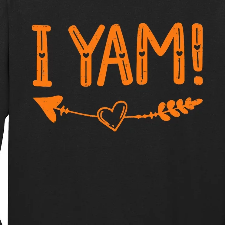 Thanksgiving Matching Couples SheS My Sweet Potato I Yam Tall Long Sleeve T-Shirt