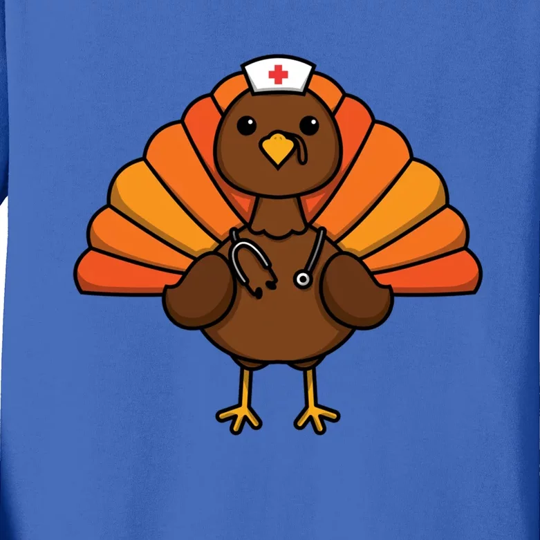 Thanksgiving Medical Doctor Nursing Nurse Great Gift Kids Long Sleeve Shirt